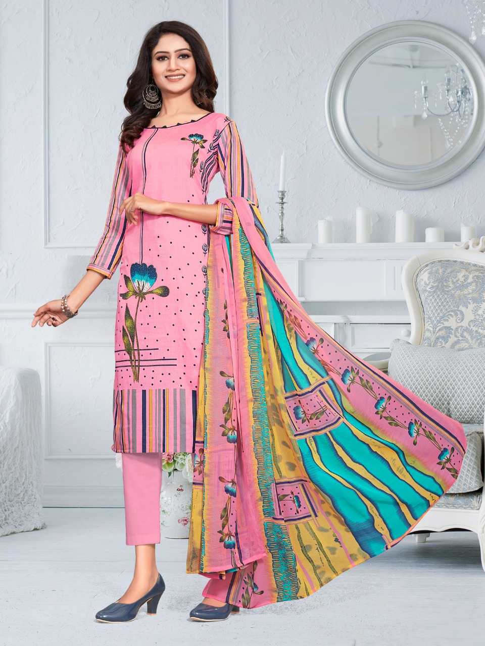 bipson preeto 1333 cotton astonishing salwar suit catalog