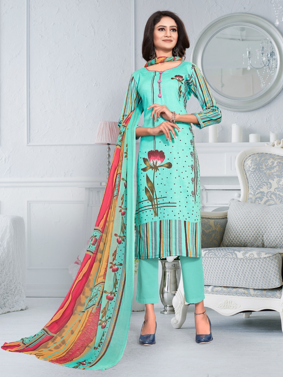 bipson preeto 1333 cotton astonishing salwar suit catalog