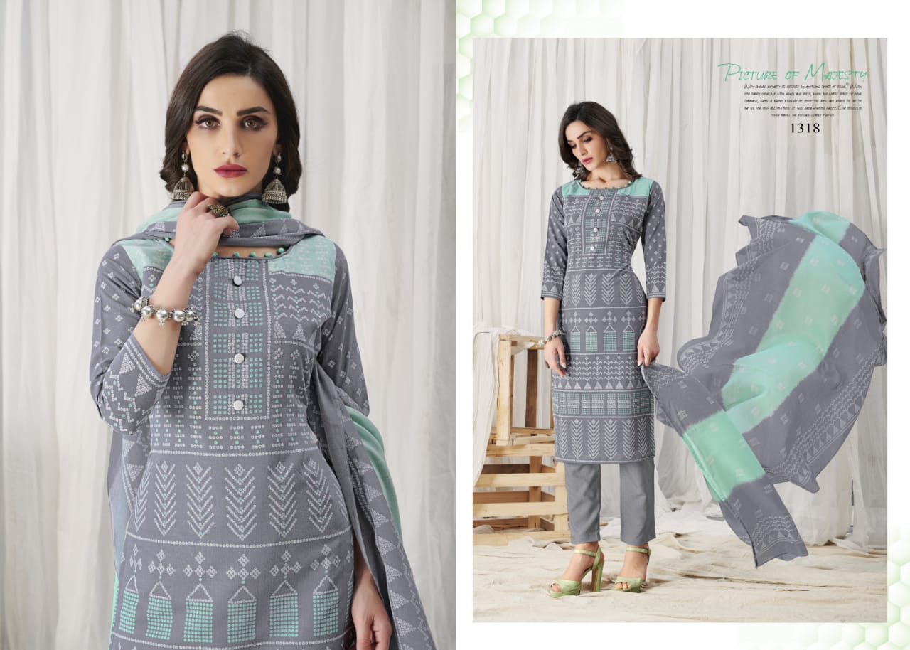 bipson virasat 2 cotton exclusive print salwar suit catalog