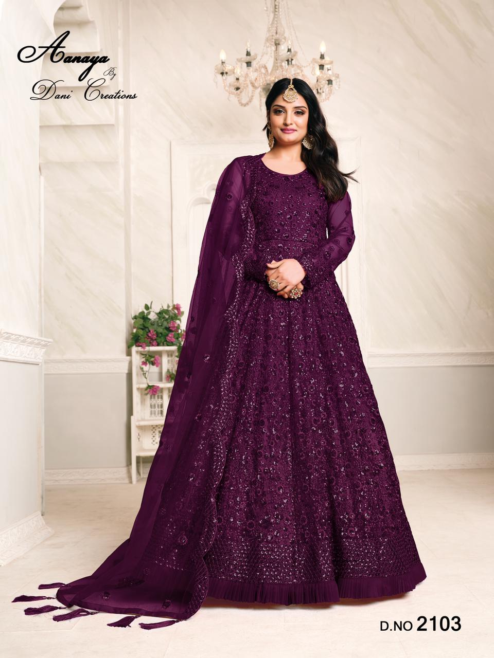 dani aanaya vol 121 net regal look salwar suit catalog