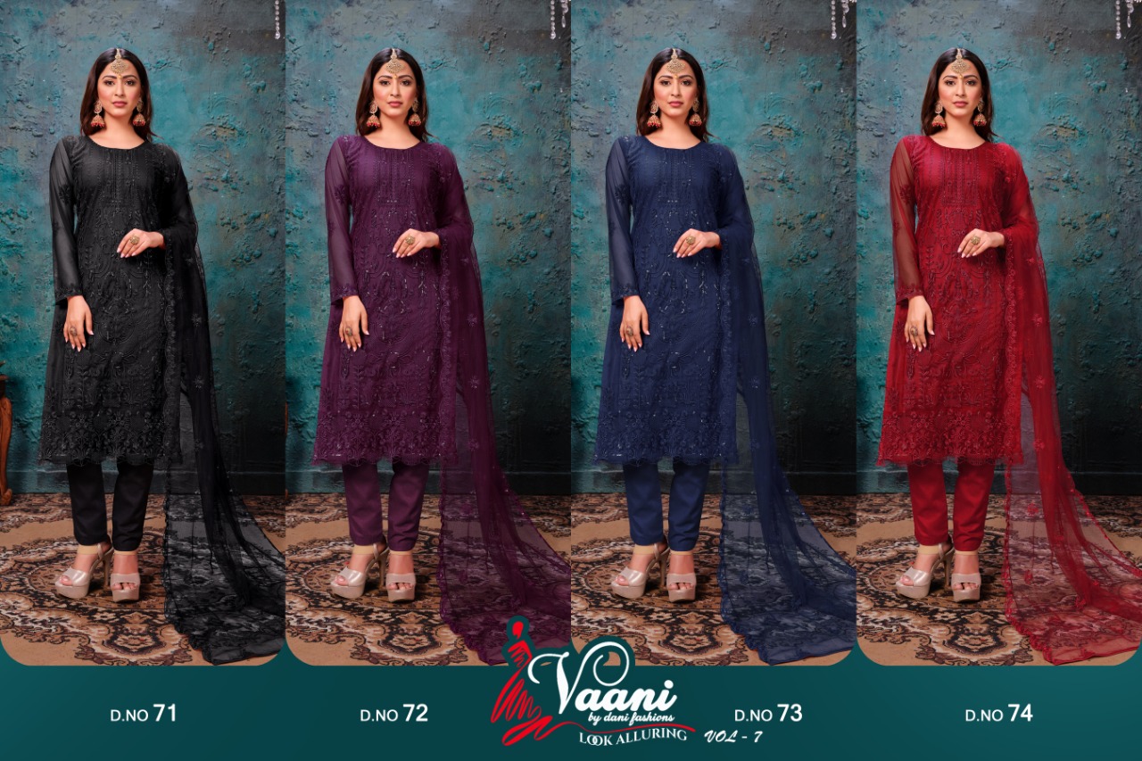 dani vaani vol 7 net decent look salwar suit catalog