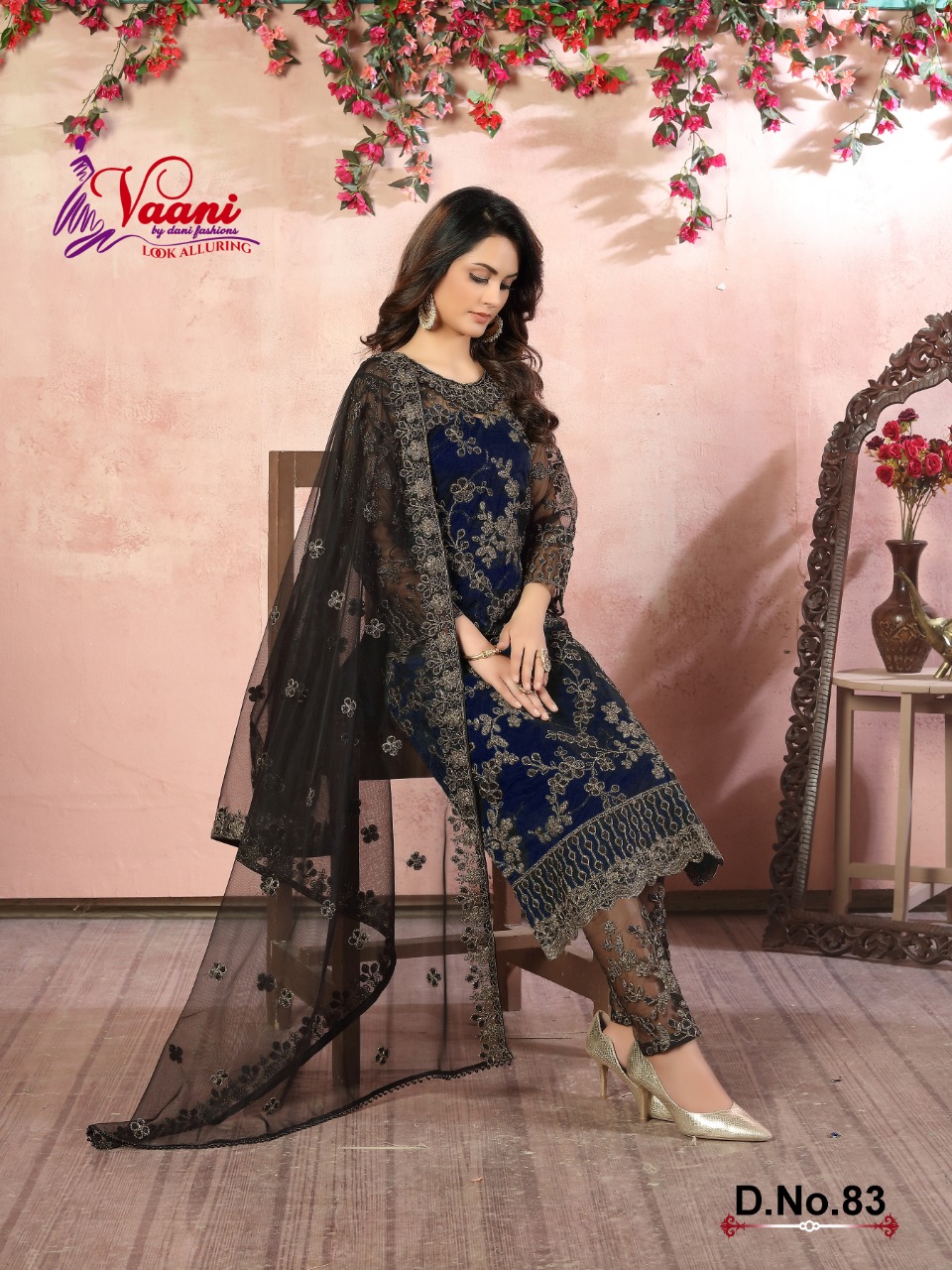 dani vaani vol 8 d no 83 net modern style salwar suit single