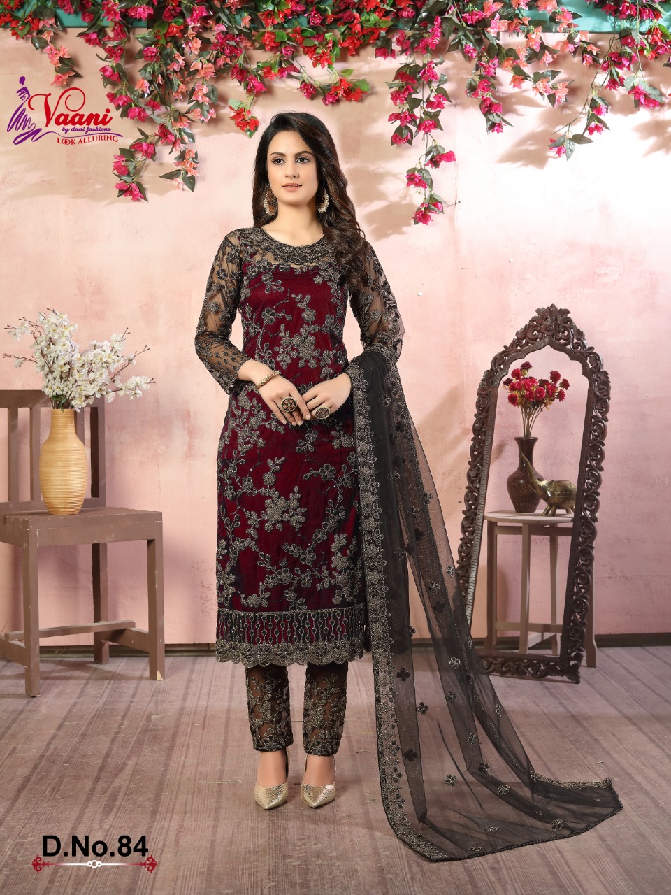 dani vaani vol 8 d no 84 net innovative style salwar suit single