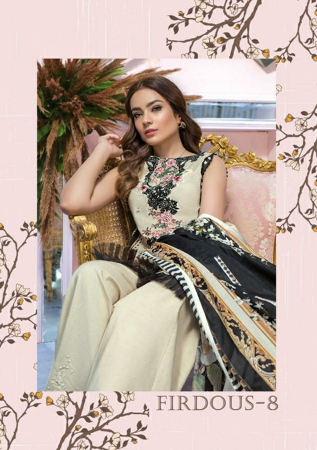 Deepsy Suits Firdous Vol 8 Printed Pakistani Dress Material Wholesaler