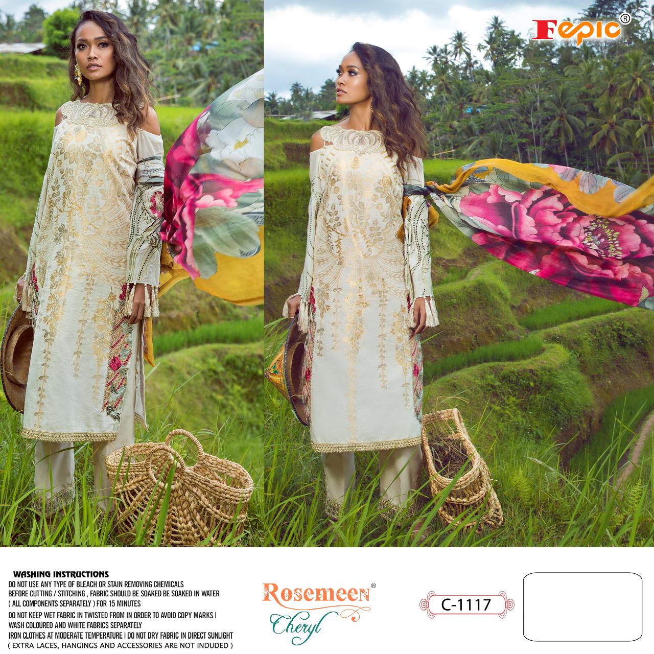 fepic rosemeen cheryl jacquard regal look salwar suit catalog