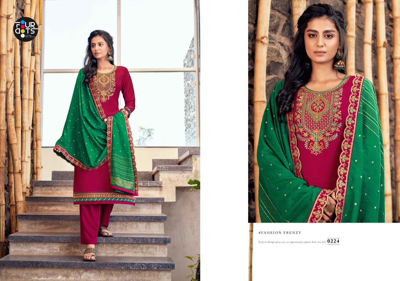 fourdots manjari vol 2  silk classic trendy look salwar suit catalog