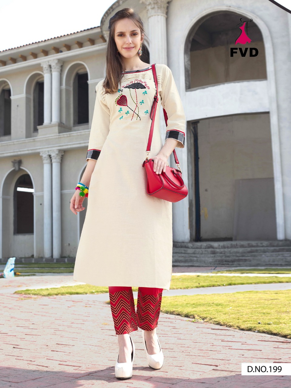 fvd  City girl 3 cotton catchy look kurti with pant catalog