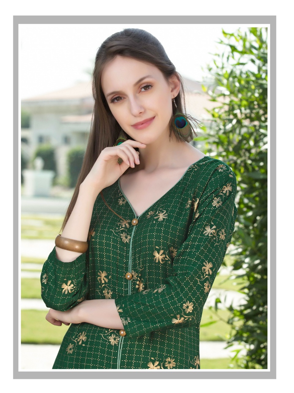 fvd clasic gold vol 3 rayon gorgeous look kurti with plazoo catalog