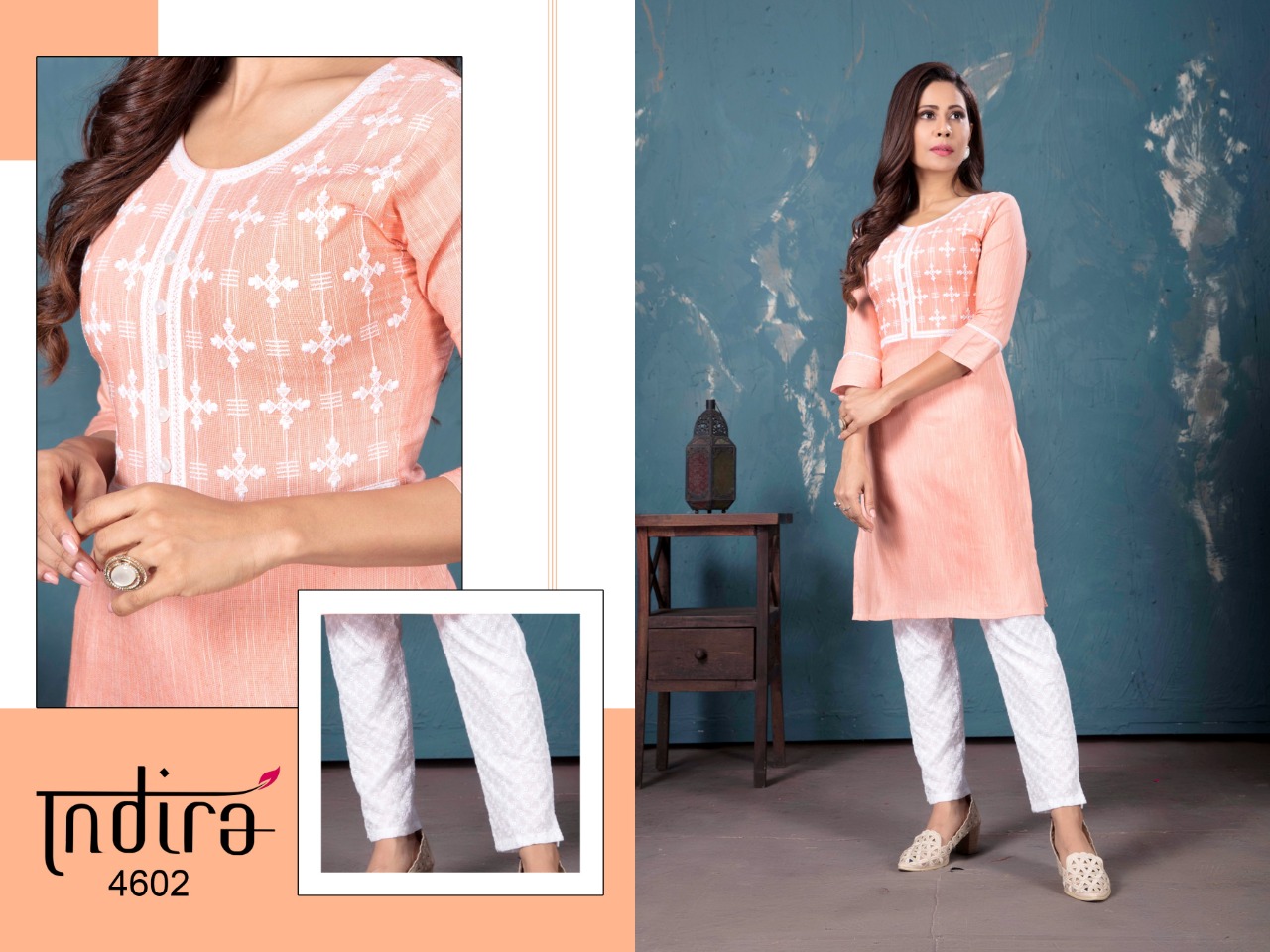 indira apparel  The Spring 2 cotton decent style  kurti with Bottom catalog