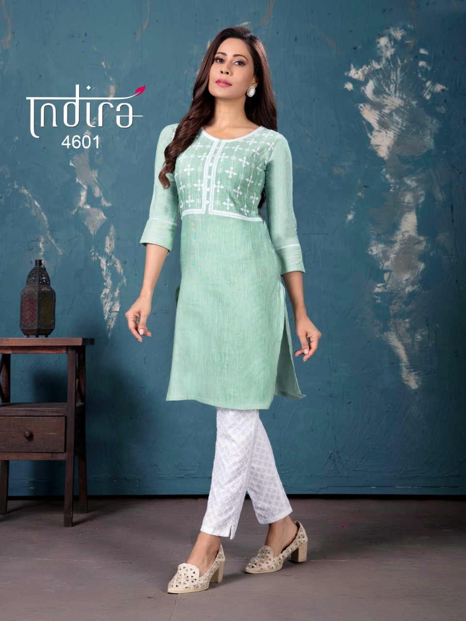 indira apparel  The Spring 2 cotton decent style  kurti with Bottom catalog