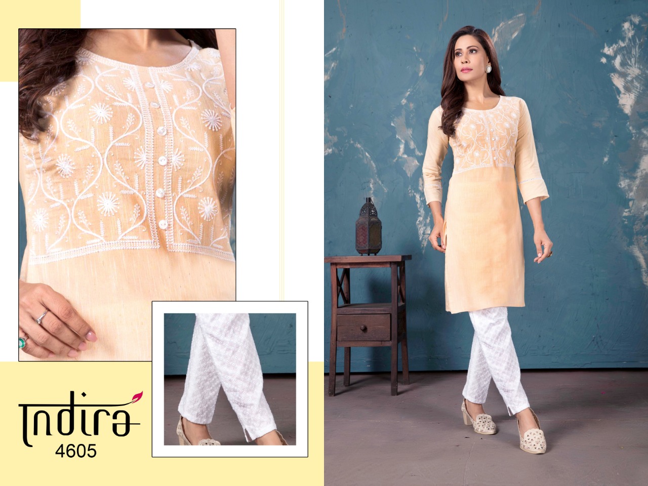 indira apparel  The Spring 2 cotton decent style  kurti with Bottom catalog