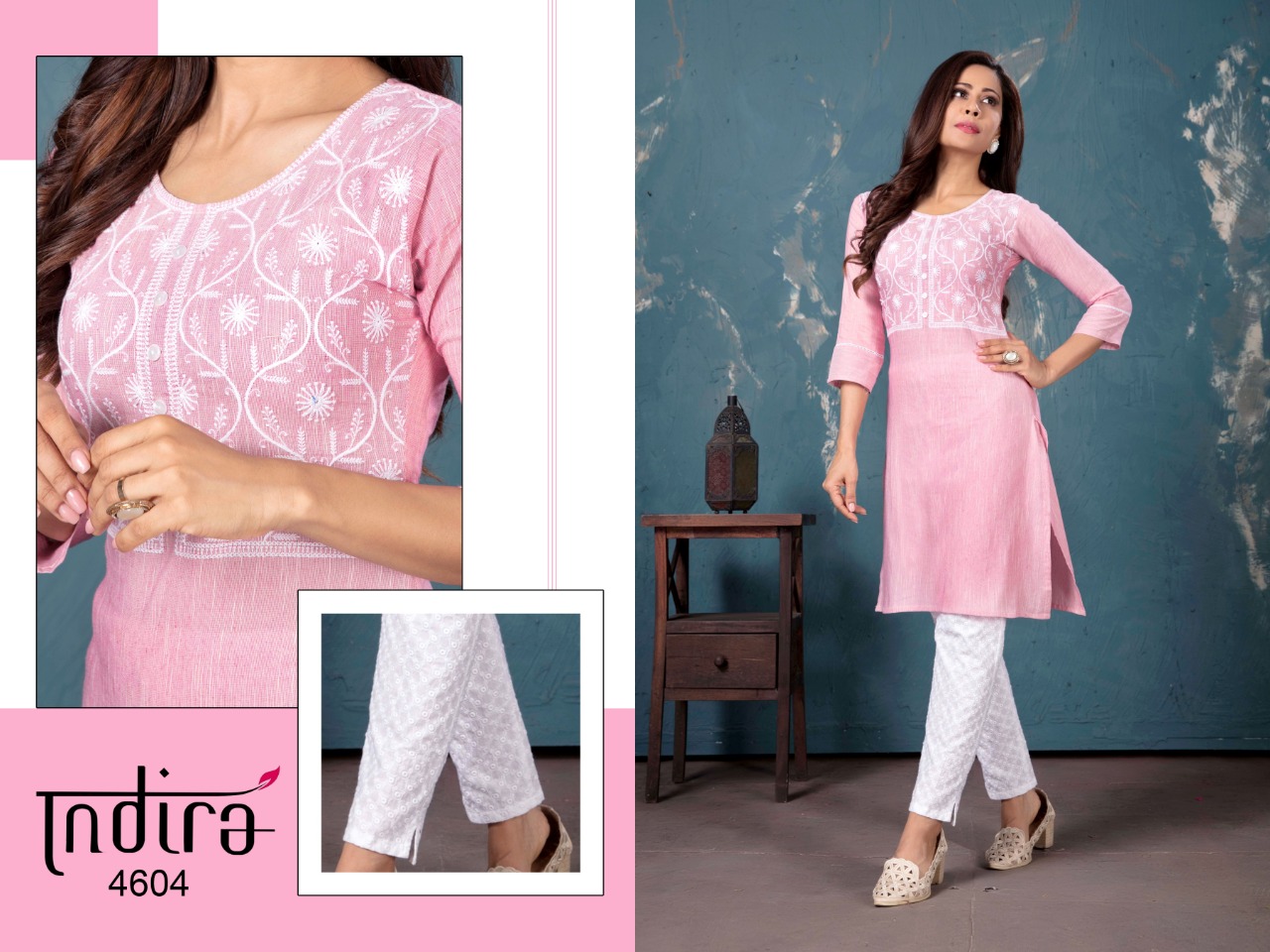 indira apparel  The Spring 2 cotton decent style  kurti with Bottom catalog