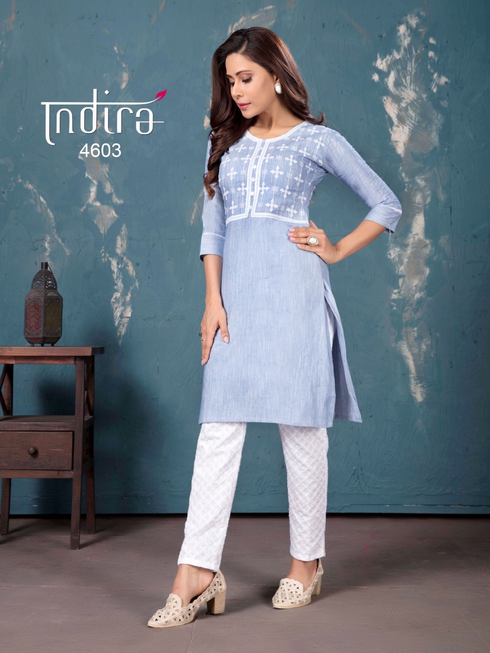 indira apparel  The Spring 2 cotton decent style  kurti with Bottom catalog