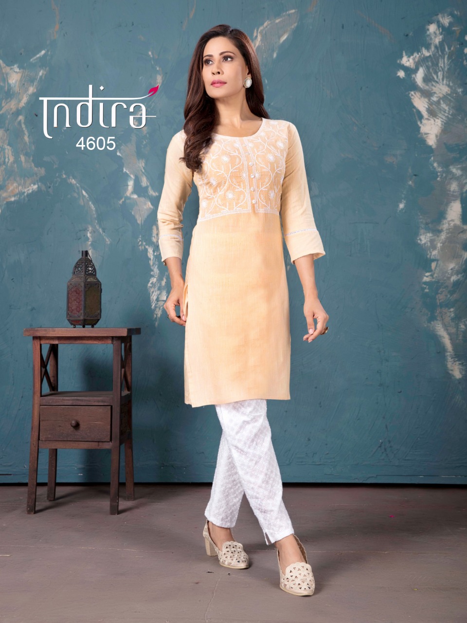 indira apparel  The Spring 2 cotton decent style  kurti with Bottom catalog