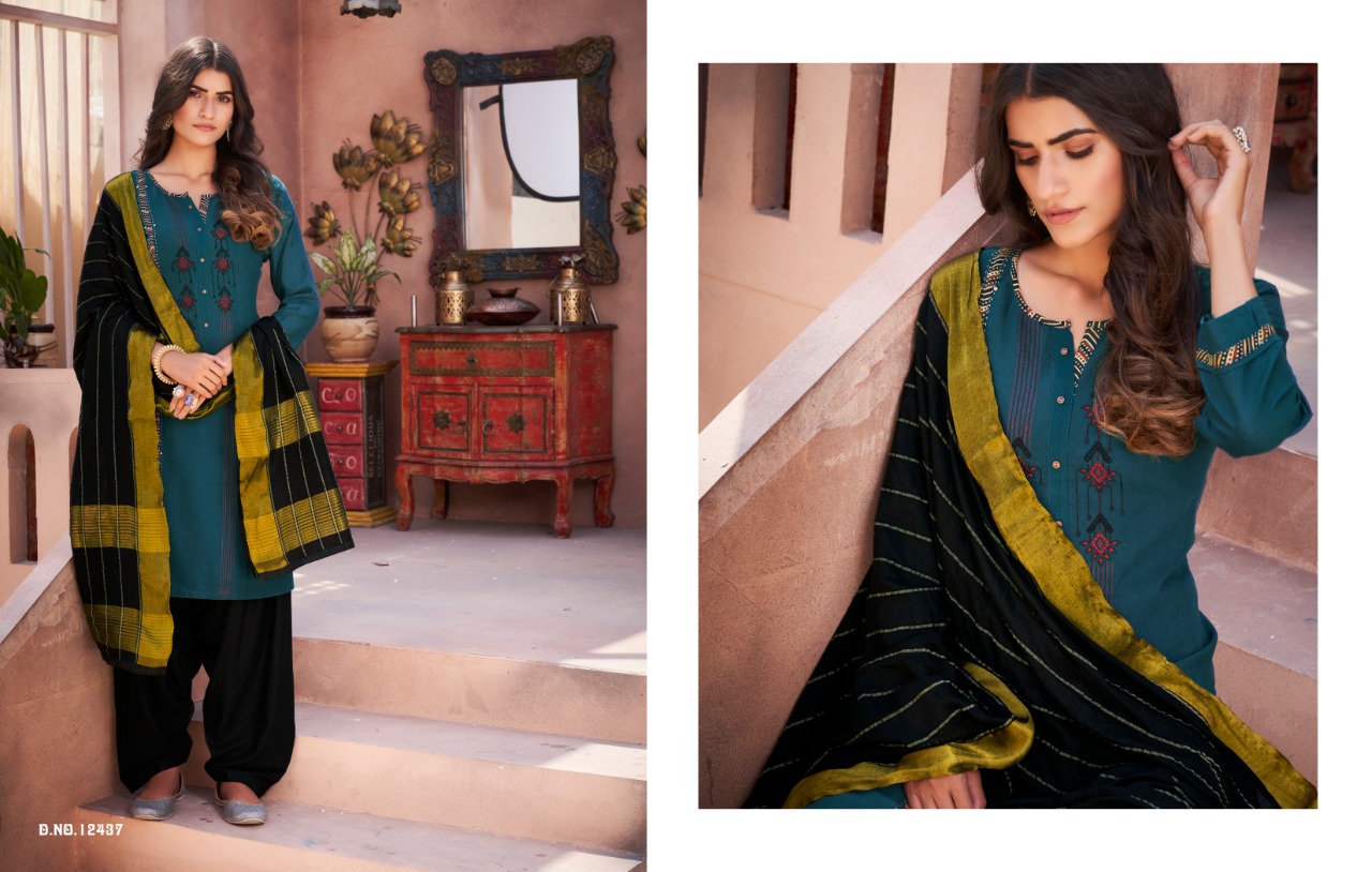 Kalaroop by Kajree Avenue Patiyla rayon innovative style patiyala kurti with dupatta catalog