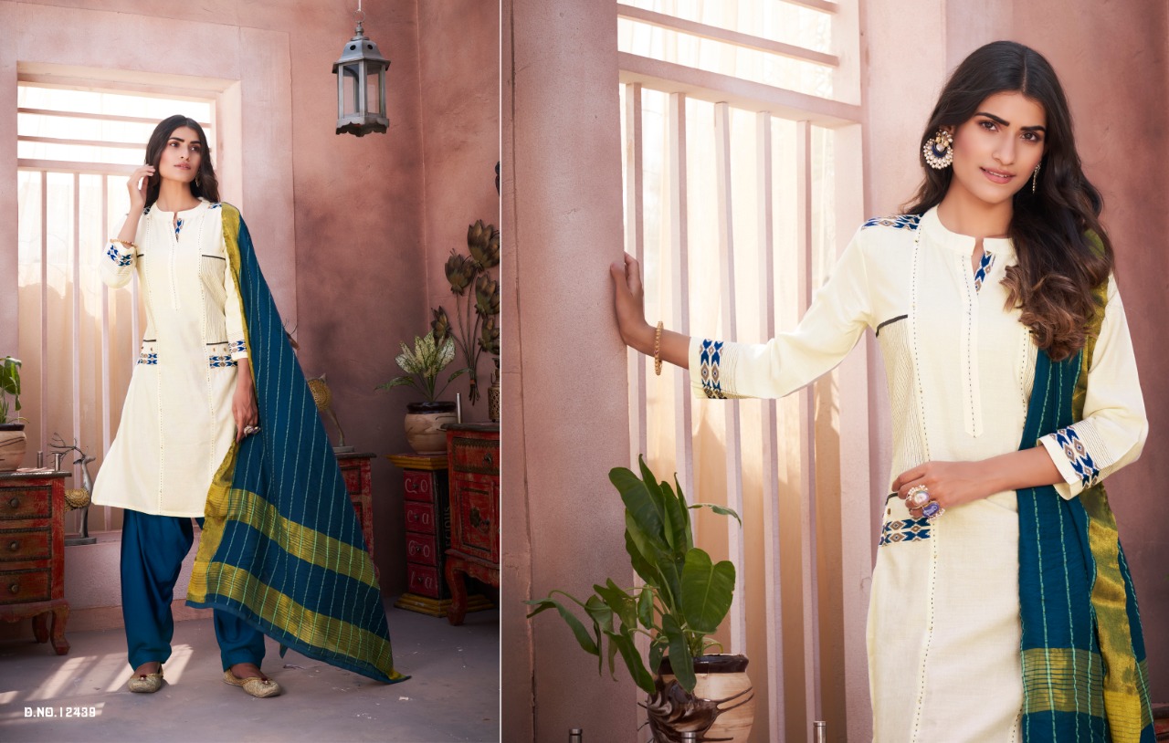 Kalaroop by Kajree Avenue Patiyla rayon innovative style patiyala kurti with dupatta catalog