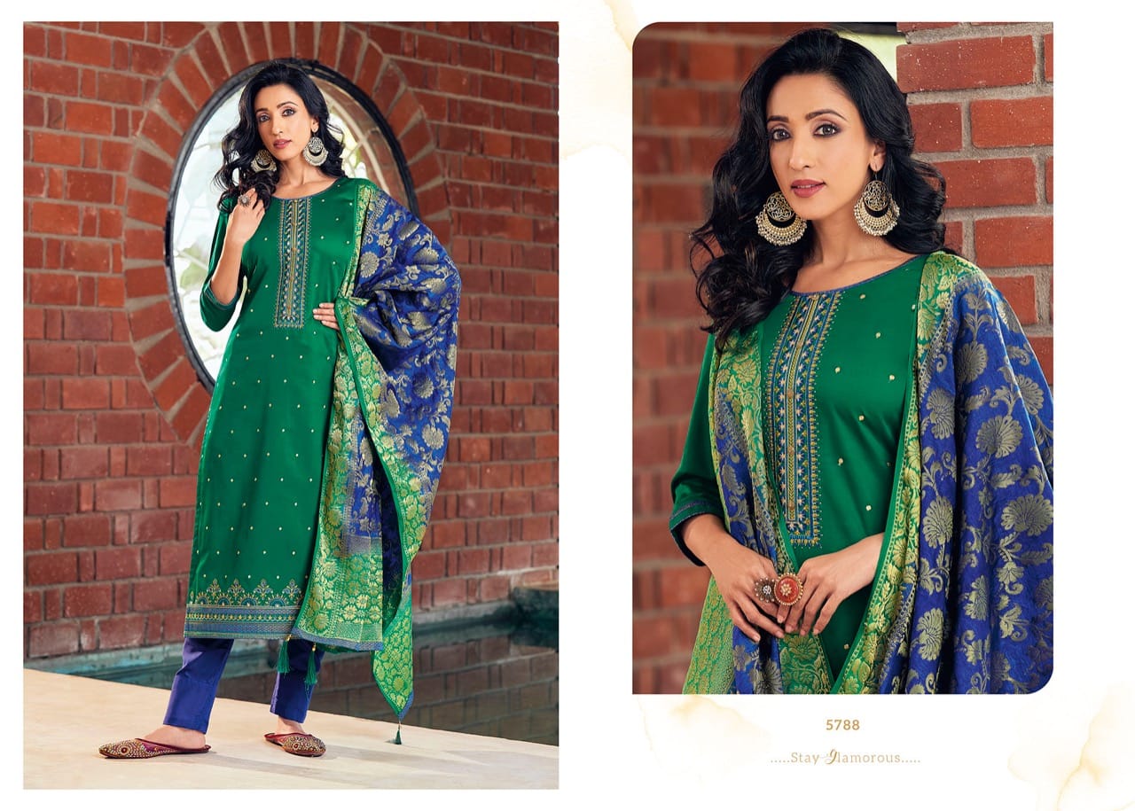 kessi fabrics Asopalav Vol 18 jam silk attrective  Embroidery salwar suit catalog