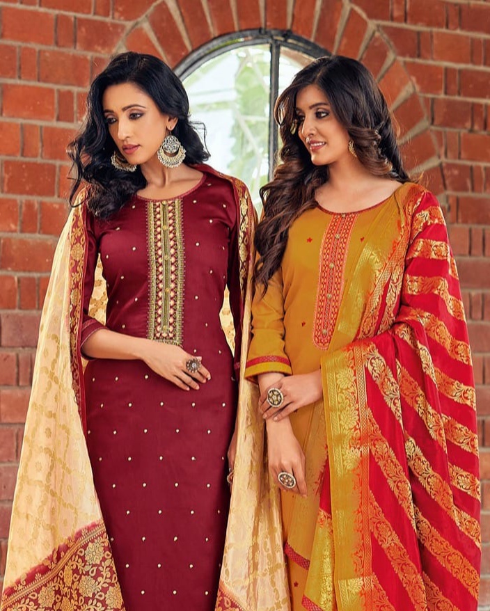 kessi fabrics Asopalav Vol 18 jam silk attrective  Embroidery salwar suit catalog