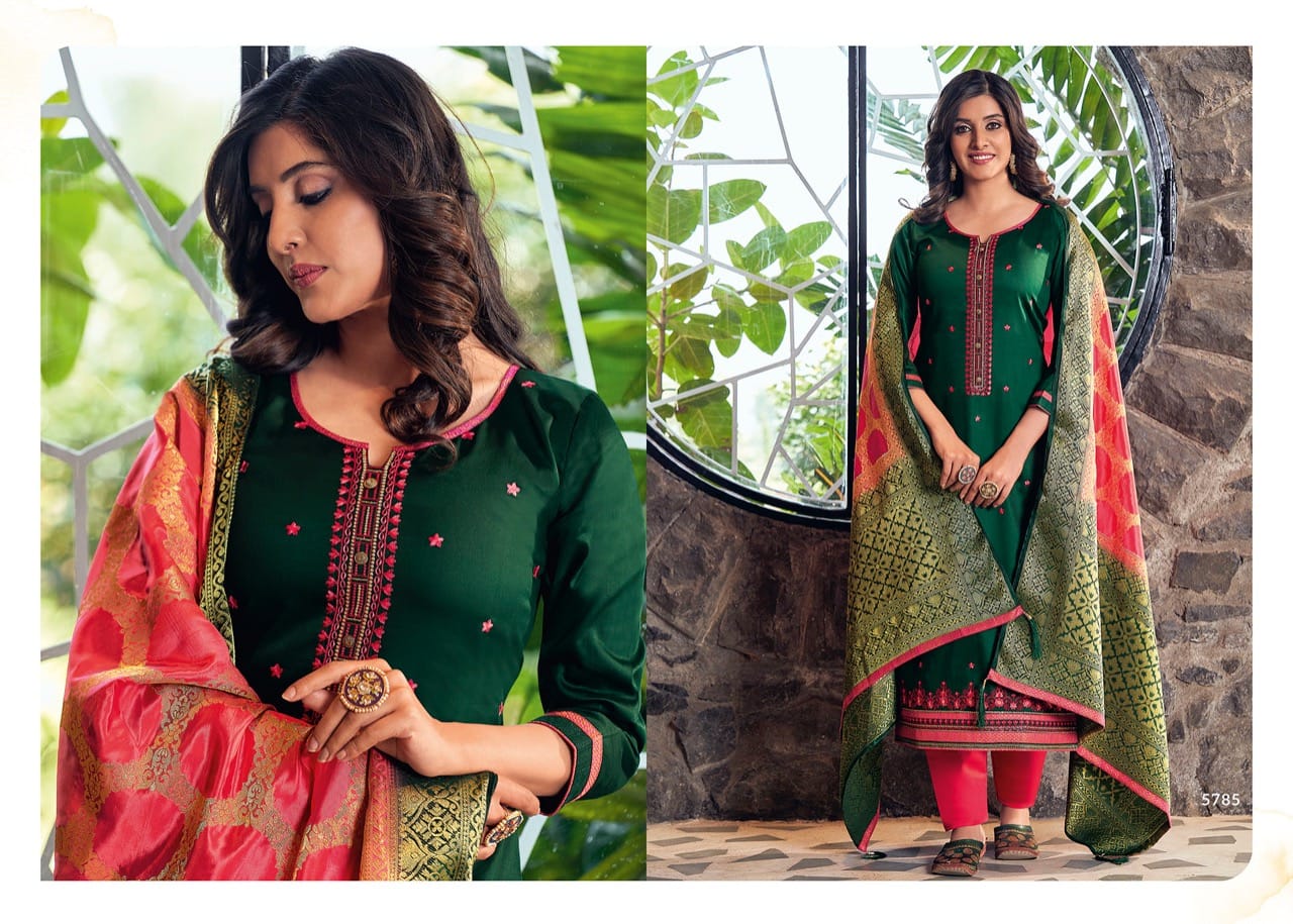 kessi fabrics Asopalav Vol 18 jam silk attrective  Embroidery salwar suit catalog