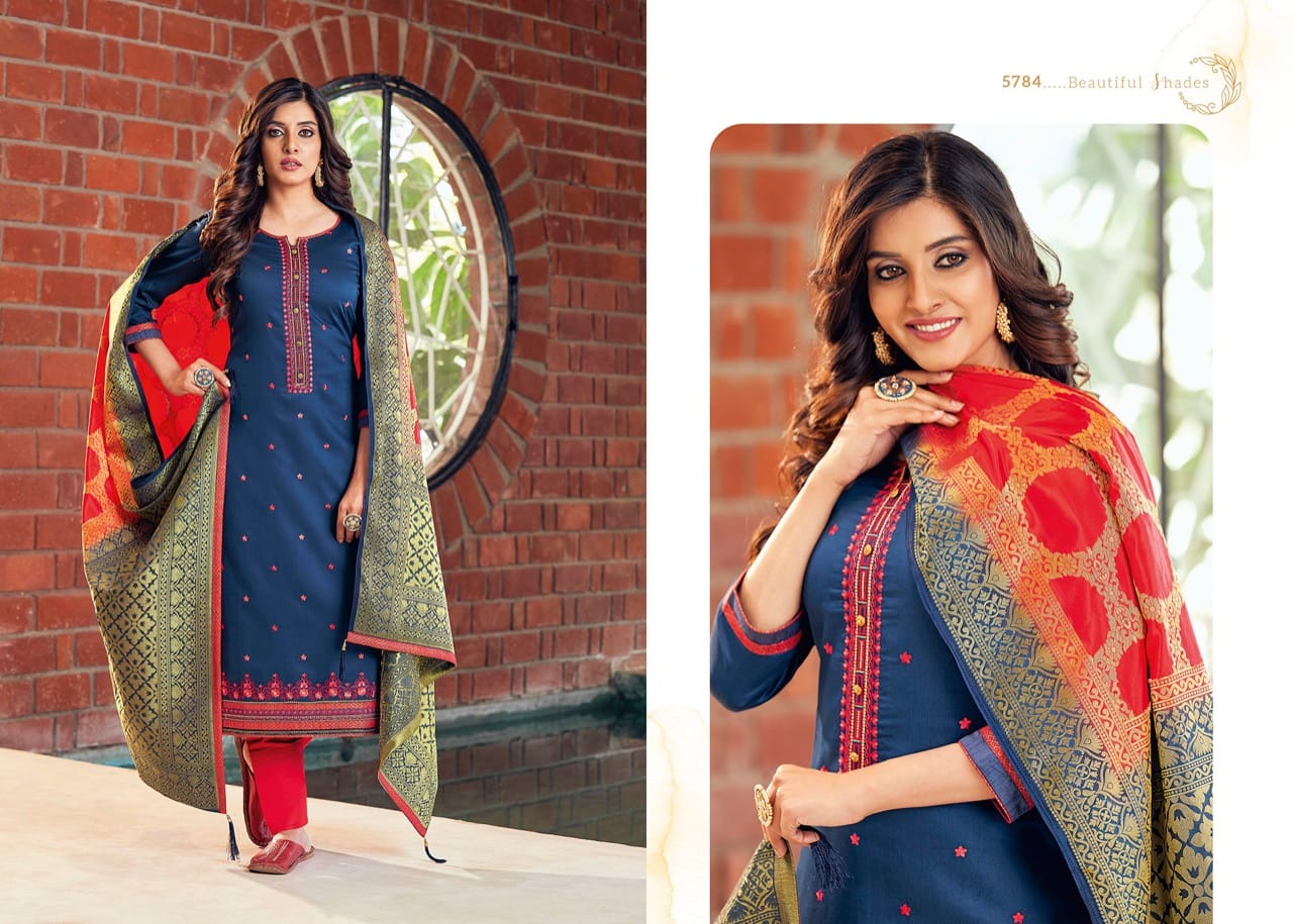 kessi fabrics Asopalav Vol 18 jam silk attrective  Embroidery salwar suit catalog