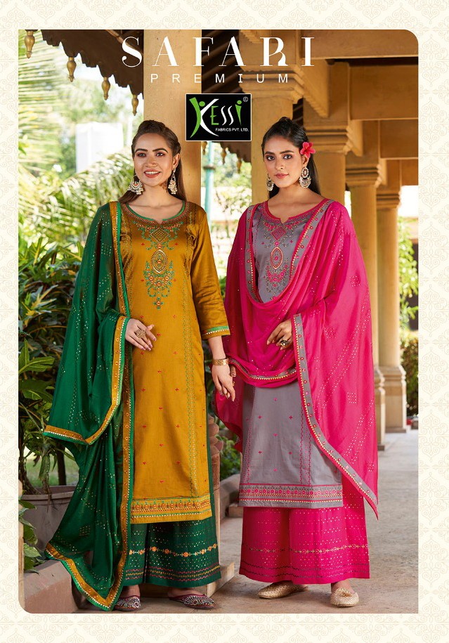 kessi fabrics safari premium jam silk attrective look salwar suit catalog