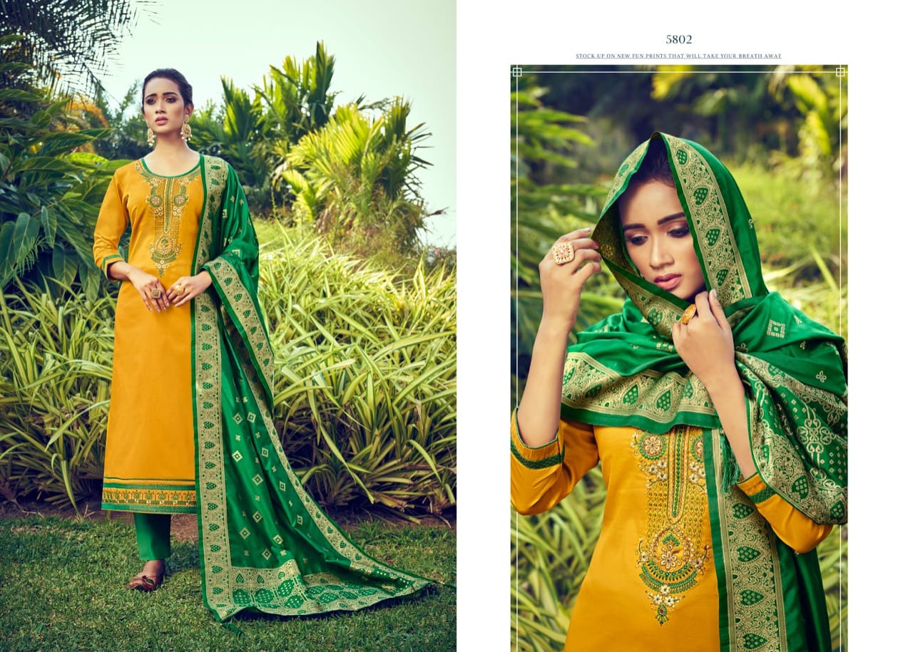 kessi fabrics virasat Vol 8 jam silk attrective  Embroidery salwar suit catalog