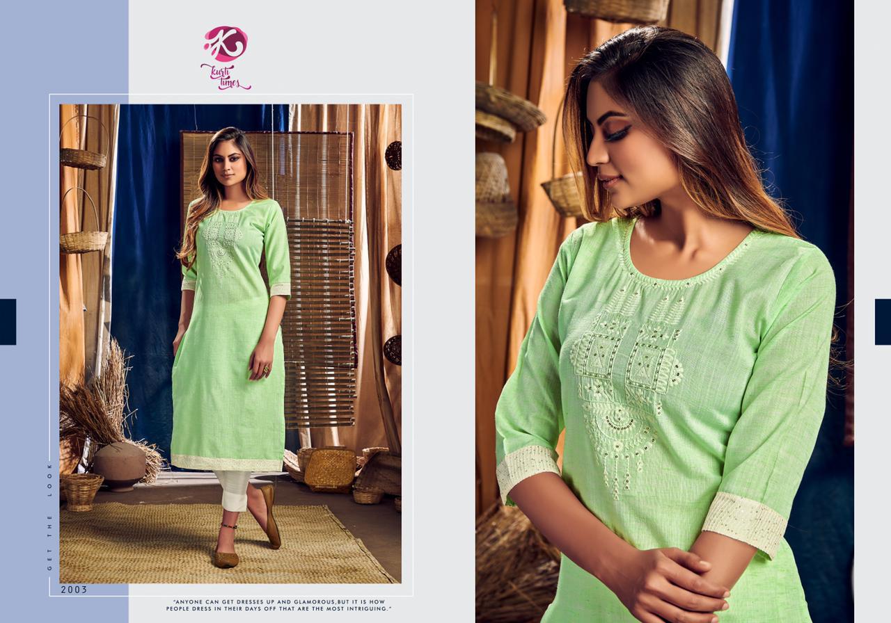 kurti times poetry cotton classic trendy look kurti catalog