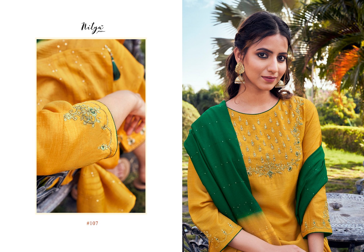 lt nitya maaisa silk gorgeous look kurti with bottom and dupatta catalog