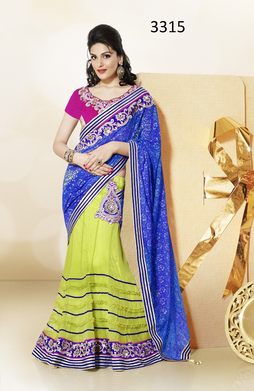 mahotsav d no 3315 net decent look saree singal