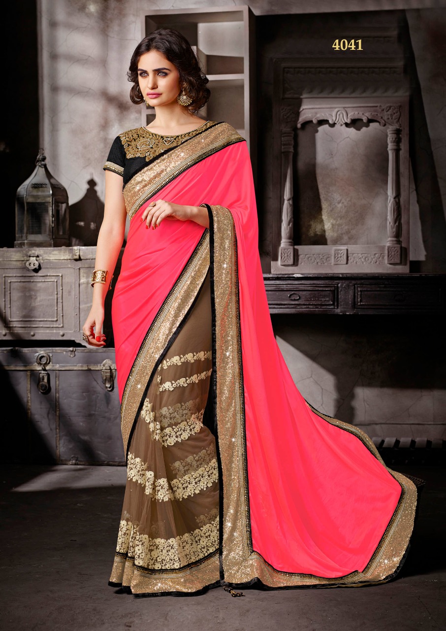 mahotsav d no 4041 chiffon elegant saree singal