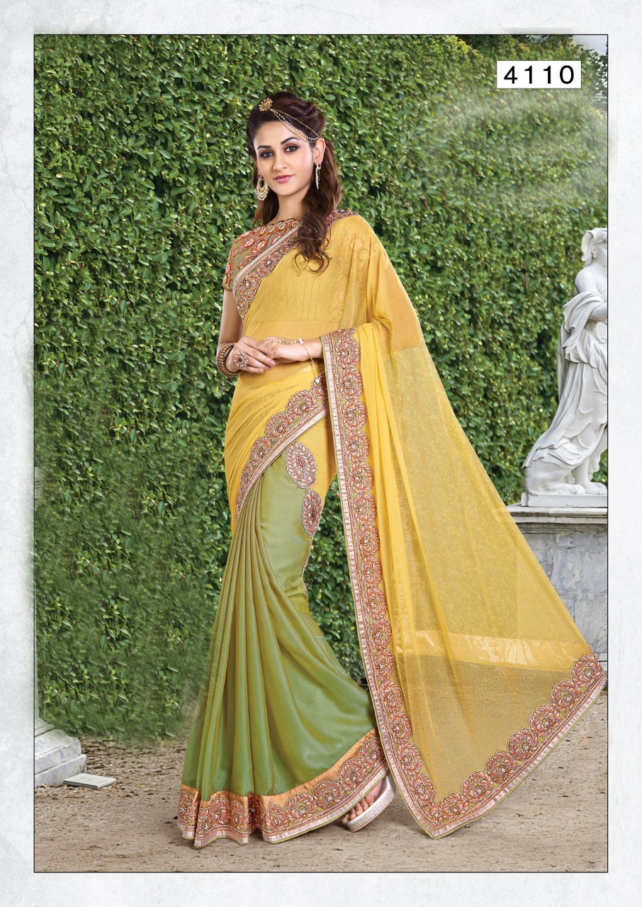 mahotsav d no 4110  georgette festiv look saree singal