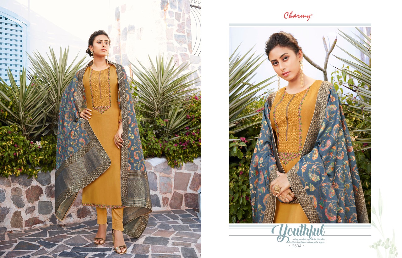 meera trendz shakuntla silk elegant salwar suit catalog