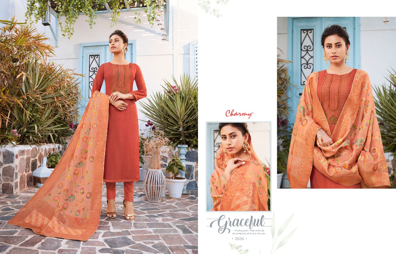 meera trendz shakuntla silk elegant salwar suit catalog