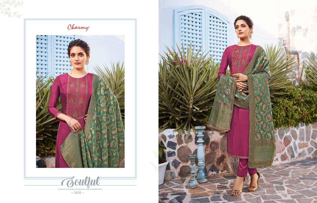 meera trendz shakuntla silk elegant salwar suit catalog