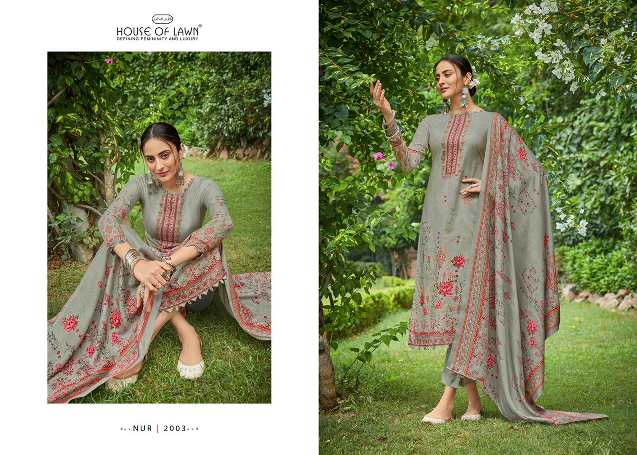 mumtaz arts nur digital print pure pakistani lawn innovative style salwar suit catalog