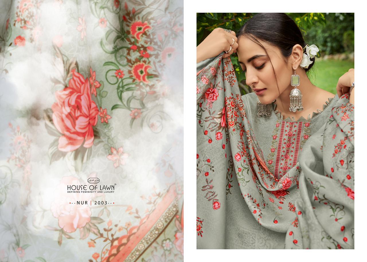 mumtaz arts nur digital print pure pakistani lawn innovative style salwar suit catalog