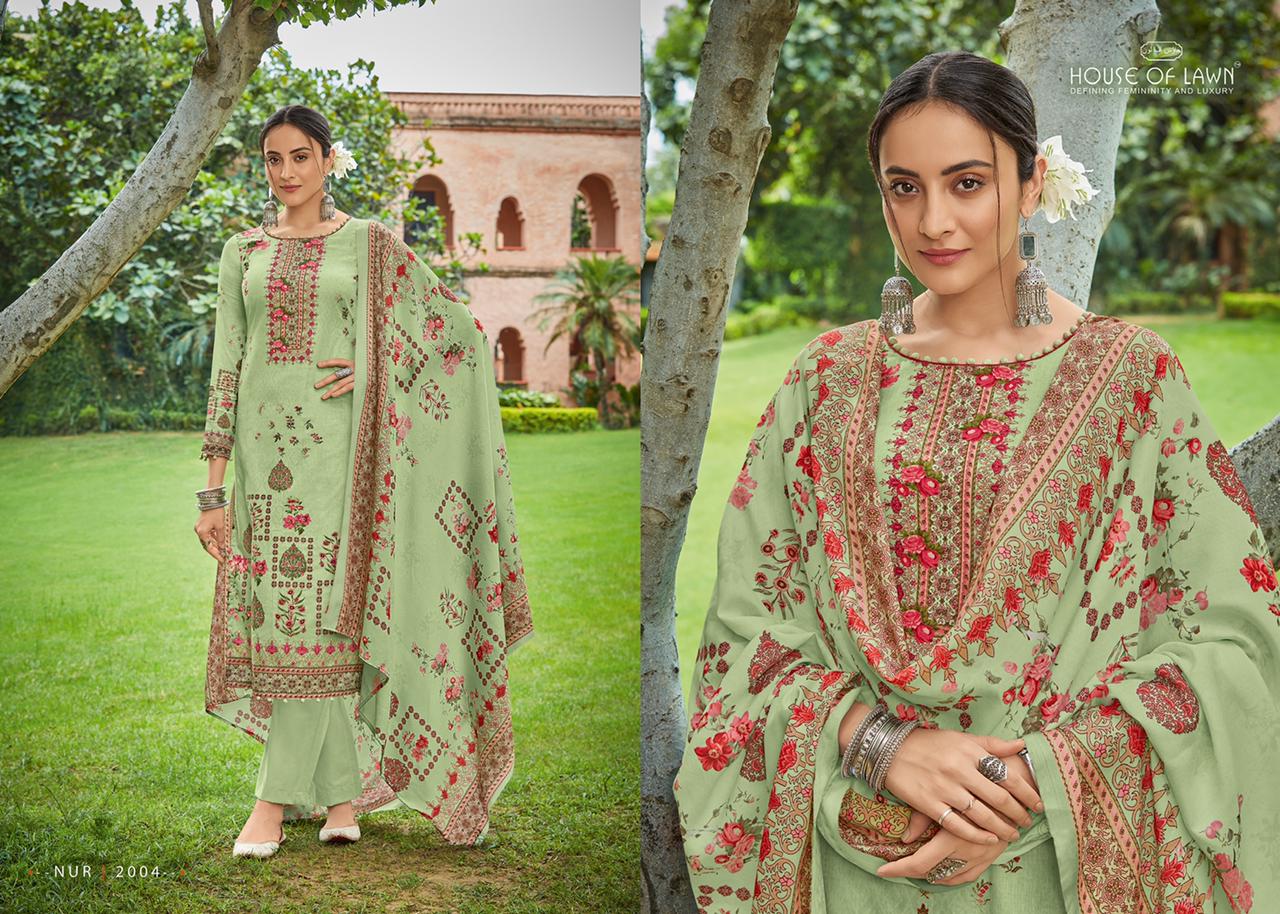 mumtaz arts nur digital print pure pakistani lawn innovative style salwar suit catalog