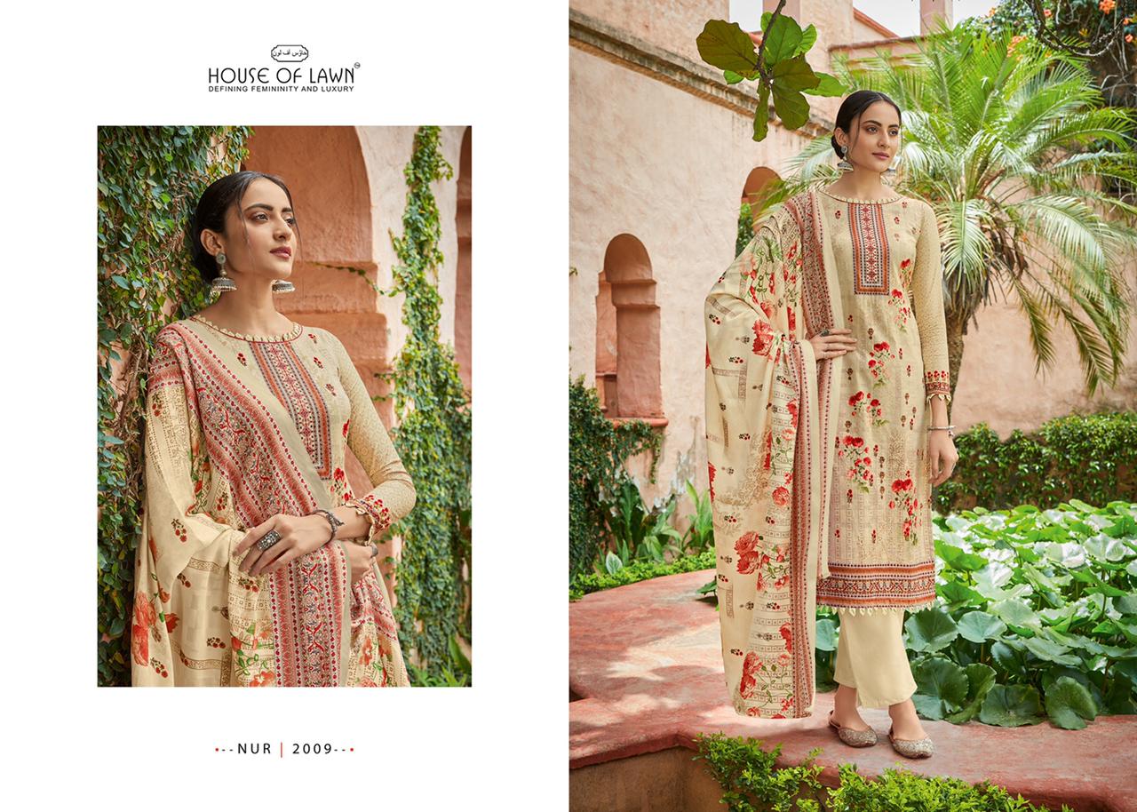 mumtaz arts nur digital print pure pakistani lawn innovative style salwar suit catalog