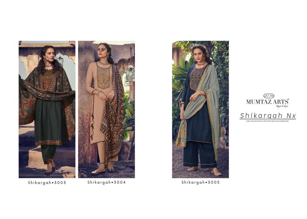 mumtaz arts shikargah hit list jam satin astonishing karachi salwar suit catalog