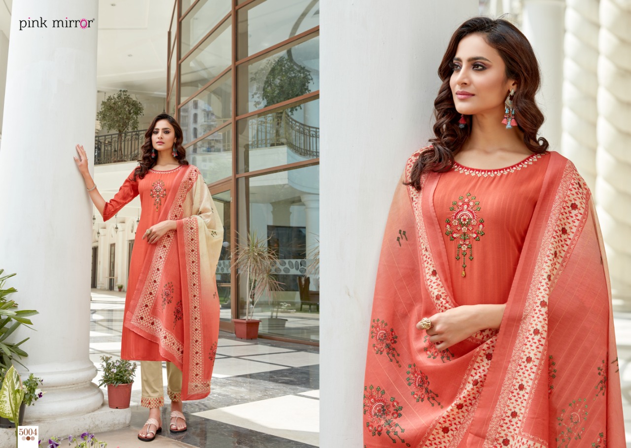 pink mirror  Vogue vol 5 viscose gorgeous look kurti with pant and dupatta catalog