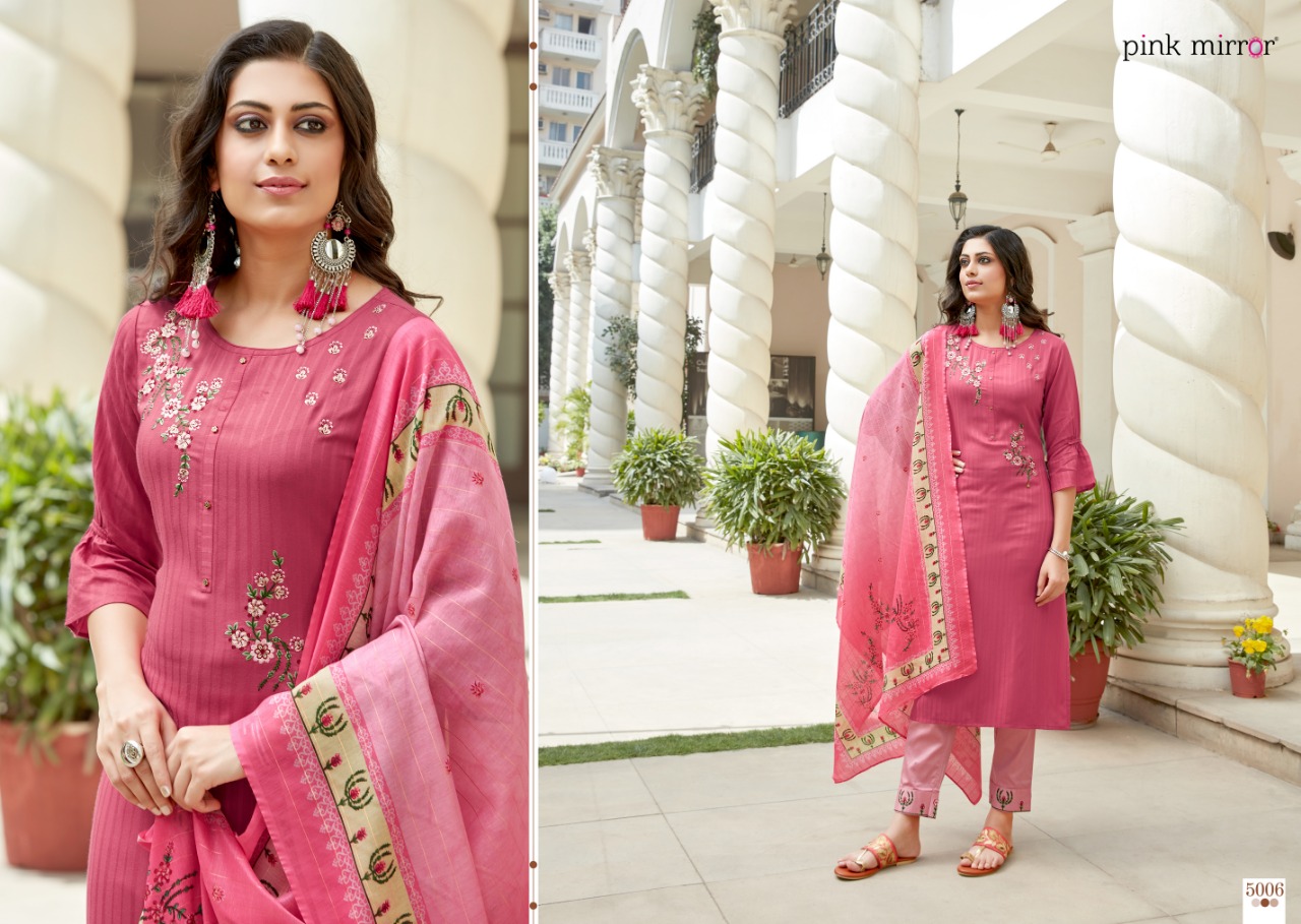 pink mirror  Vogue vol 5 viscose gorgeous look kurti with pant and dupatta catalog