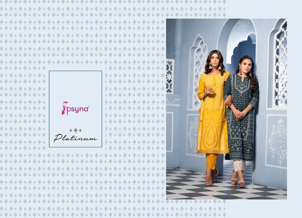 psyna platinum vol 3 rayon classic trendy look kurti catalog