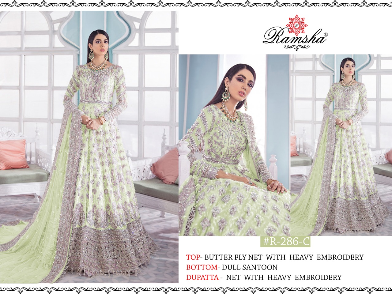 ramsha r 286 nx net regal look salwar suit catalog