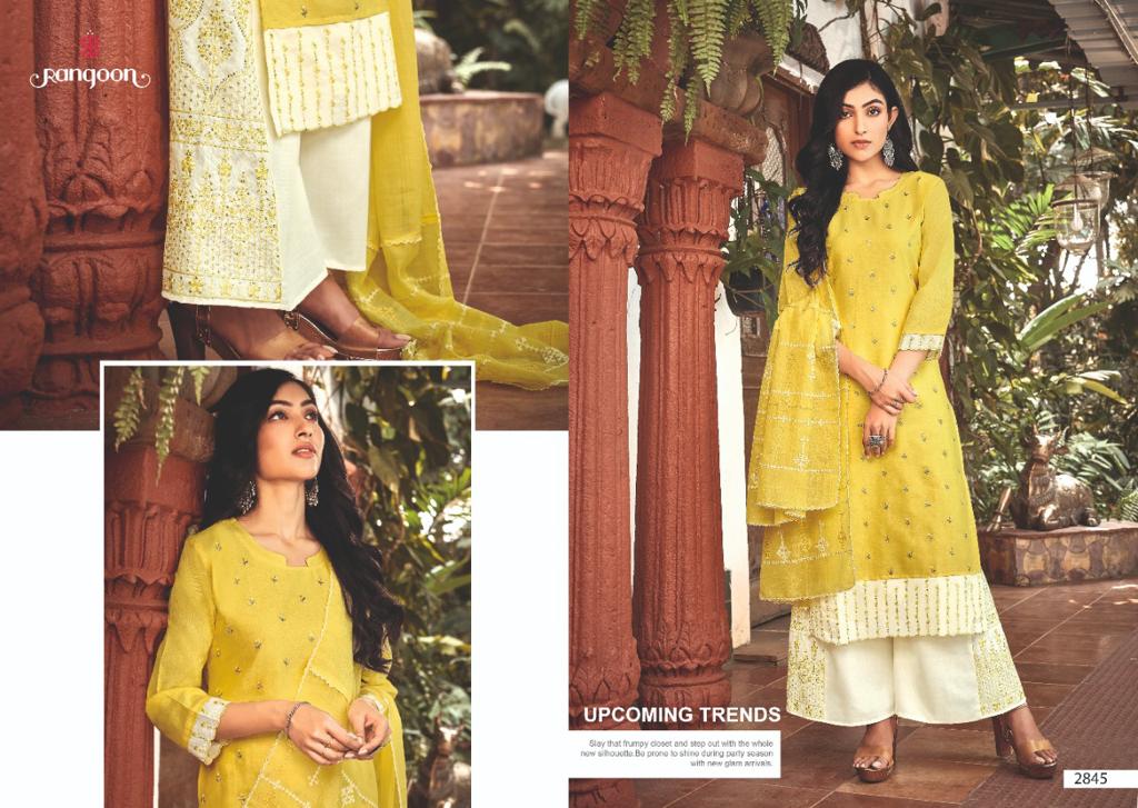 rangoon starlight cotton authentic fabric kurti with bottom and dupatta catalog