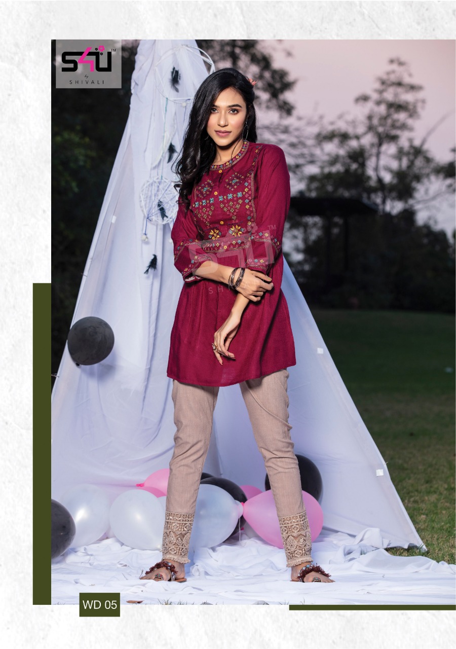 s4u we desi cotton classic trendy look kurti catalog