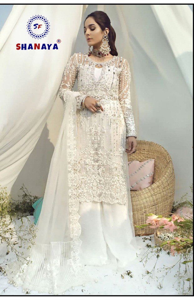 shanaya fashion rose bridal s 57 net new and modern style salwar suit singal