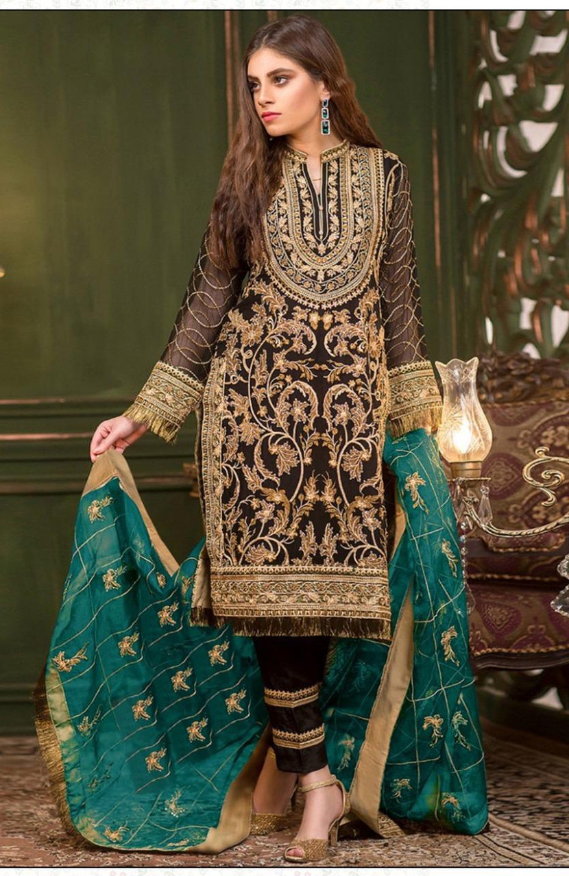 shree fabs  s 226 georgate  regal look salwar suit singal