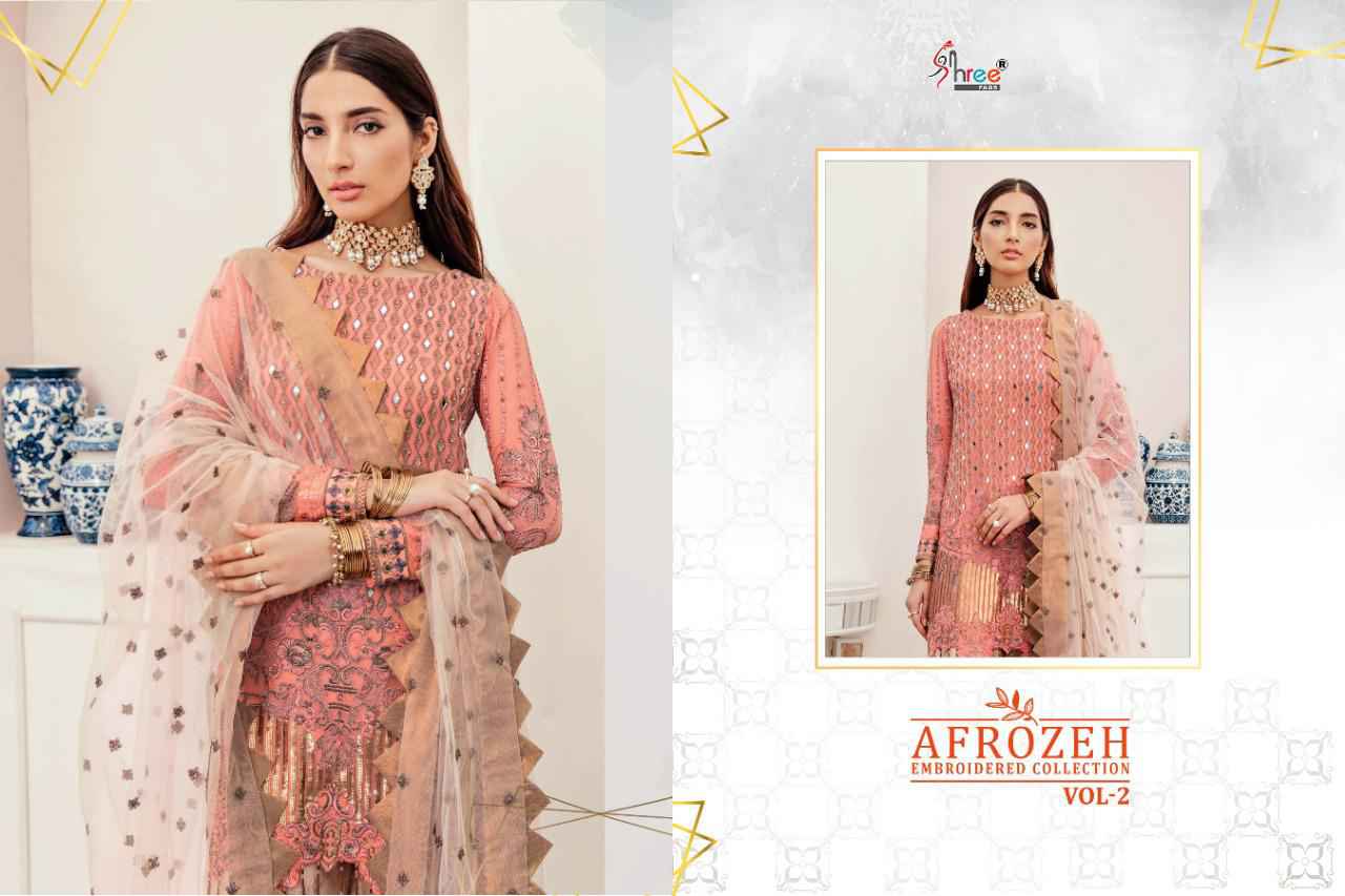 shree fab afrozeh embroidered collection vol 2 pakistani suit