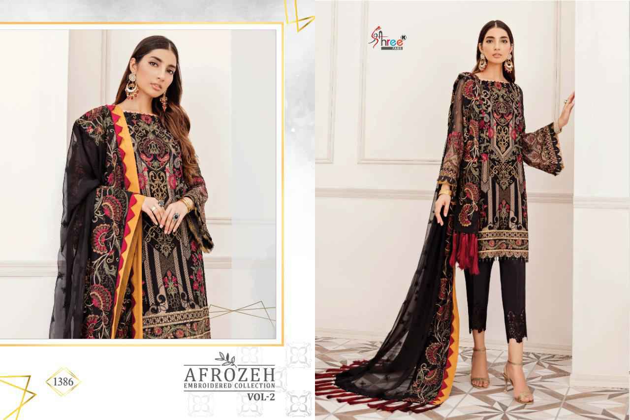 shree fab afrozeh embroidered collection vol 2 pakistani suit