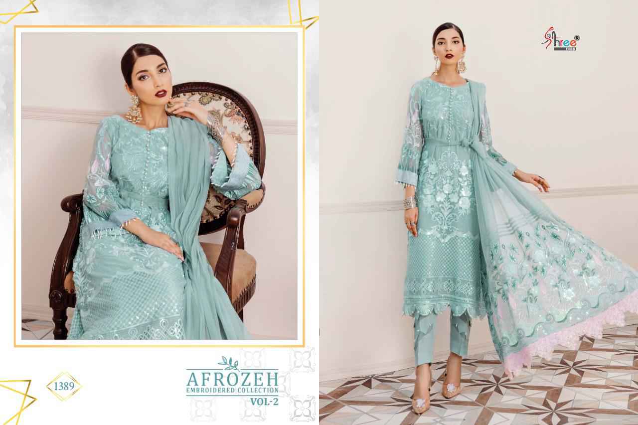 shree fab afrozeh embroidered collection vol 2 pakistani suit